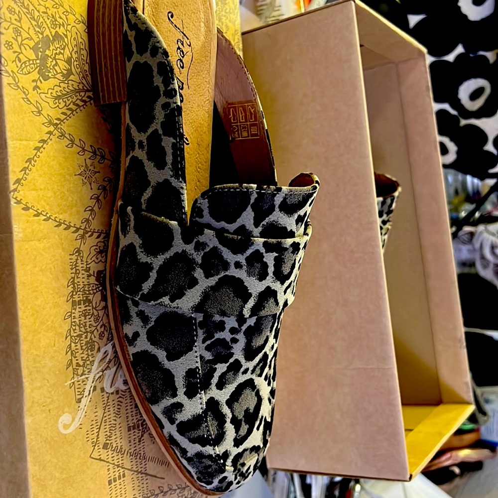 New with Box Free People animal print  Slip On 9